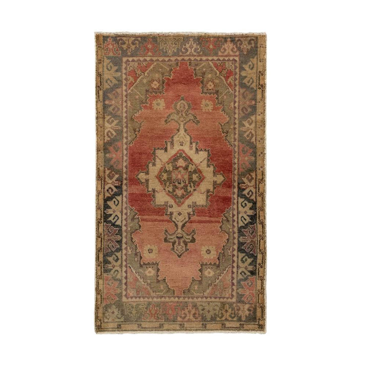 3x5 Pink Vintage Turkish Area Rug