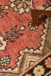 4x6 Red Vintage Turkish Area Rug