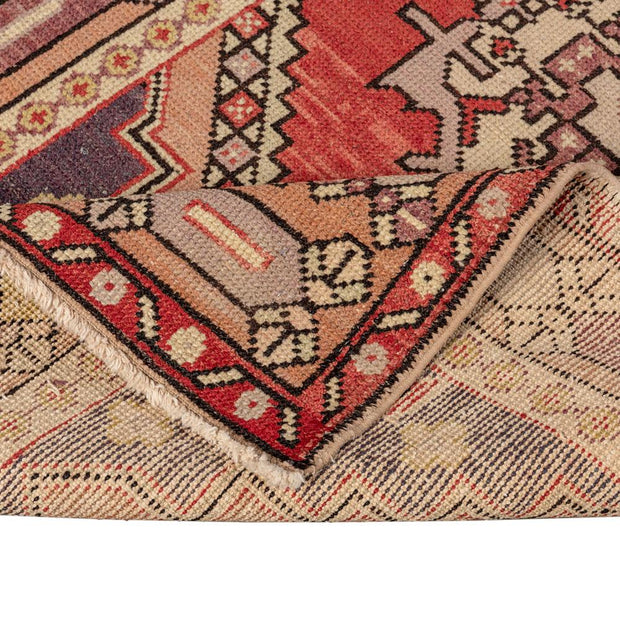 3x9 Red Vintage Turkish Runner Rug