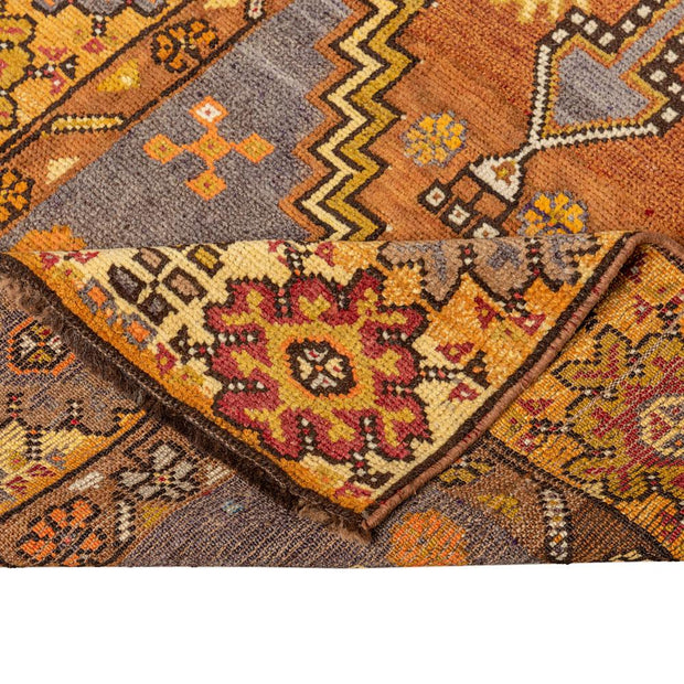 3x10 Orange Vintage Turkish Runner Rug