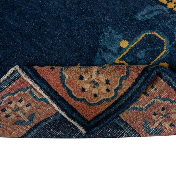 3x4 Blue Vintage Oushak Area Rug