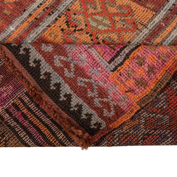 3x11 Red Vintage Turkish Runner Rug