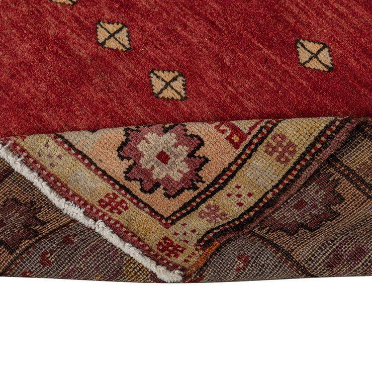 3x4 Red Vintage Turkish Area Rug