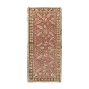 2x4 Red Vintage Turkish Area Rug