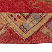 4x9 Antique Red Vintage Turkish Runner Rug