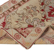 2x5 Beige Vintage Turkish Area Rug