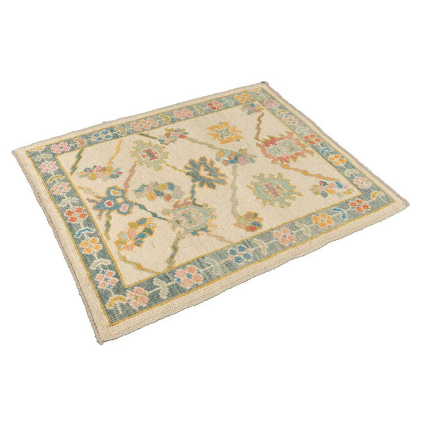 3x4 Beige Modern Oushak Area Rug