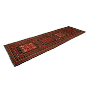 3x12 Red Vintage Turkish Runner Rug