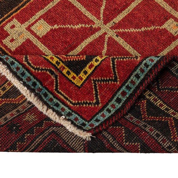 3x12 Red Vintage Turkish Runner Rug