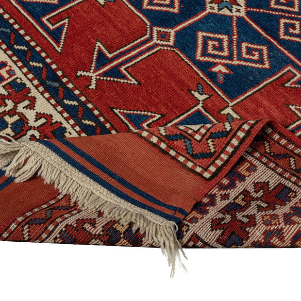 4x6 Red Vintage Turkish Area Rug