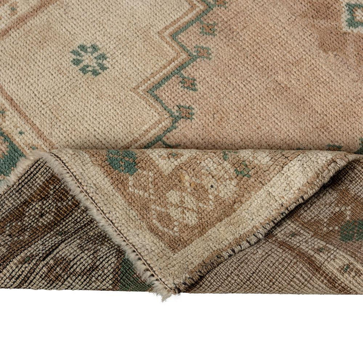 2x3 Beige Vintage Turkish Area Rug