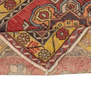 3x9 Red Vintage Turkish Runner Rug