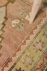 2x4 Beige Vintage Turkish Area Rug