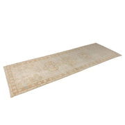 3x10 Beige Vintage Turkish Runner Rug