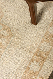 3x10 Beige Vintage Turkish Runner Rug