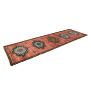 3x10 Pink Vintage Turkish Runner Rug