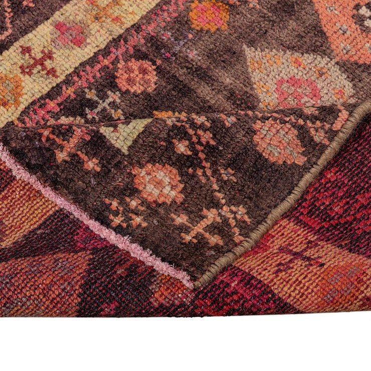 3x14 Purple Vintage Turkish Runner Rug