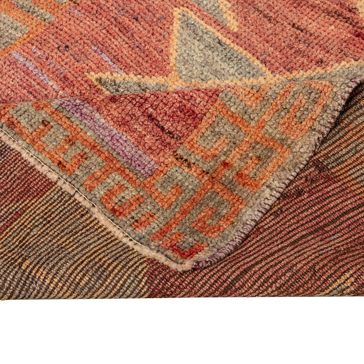 3x11 Pink Vintage Turkish Runner Rug