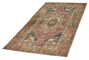 5x10 Brown Vintage Turkish Area Rug