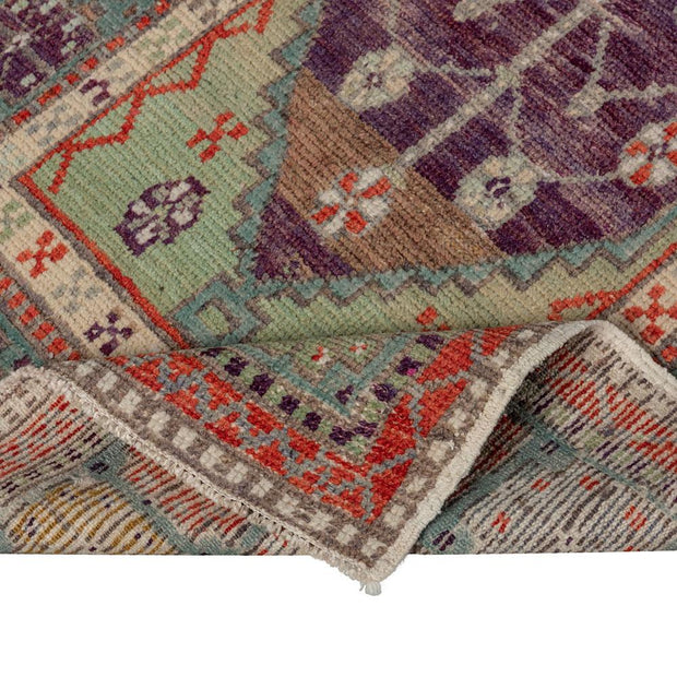 2x5 Purple Vintage Turkish Area Rug