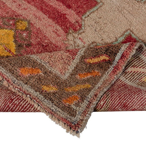 3x6 Red Vintage Turkish Area Rug