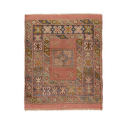 3x4 Pink Vintage Turkish Area Rug