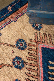 3x10 Orange Vintage Turkish Runner Rug