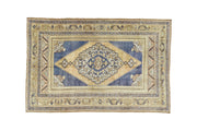 6x9 Blue Vintage Turkish Area Rug