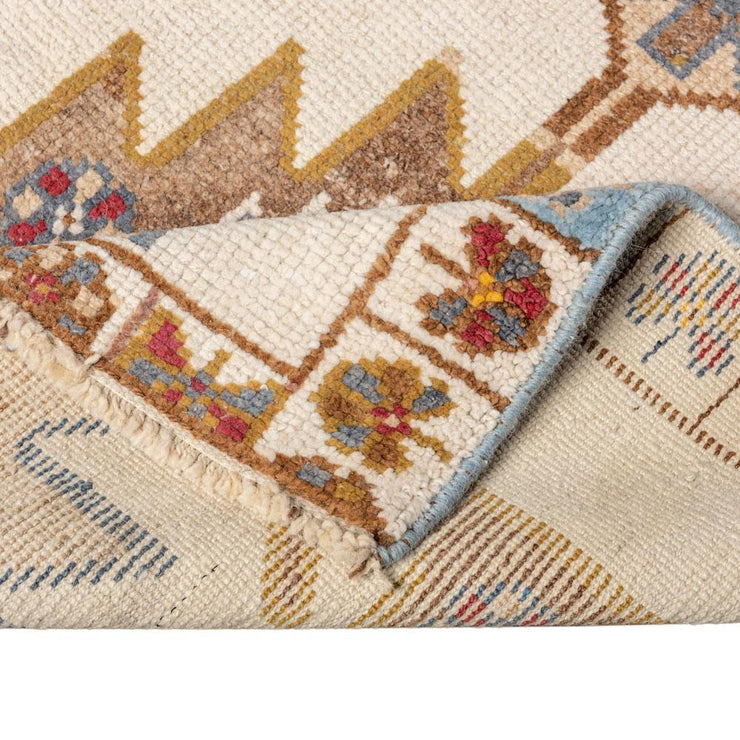 3x12 Beige Vintage Turkish Runner Rug