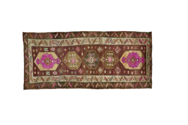 5x12 Brown Vintage Turkish Area Rug