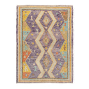 4x6 Purple Modern Oushak Area Rug