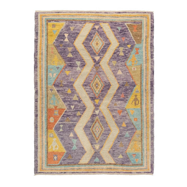 4x6 Purple Modern Oushak Area Rug