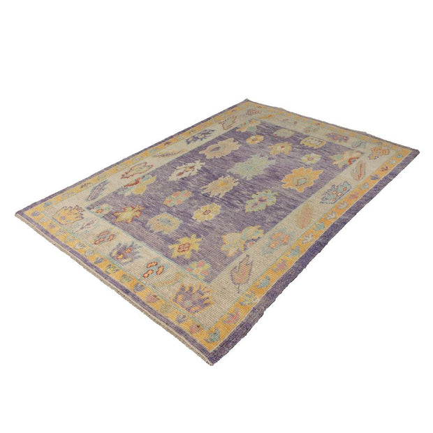 4x7 Yellow Vintage Oushak Area Rug