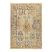 5x7 Beige Modern Oushak Area Rug