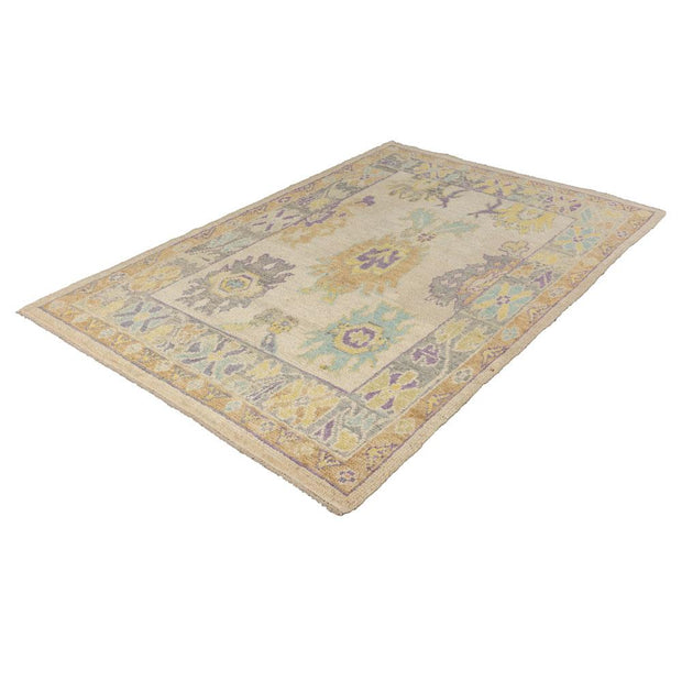 5x7 Beige Modern Oushak Area Rug