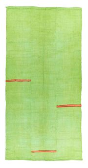 5x10 Green Vintage Turkish Area Rug