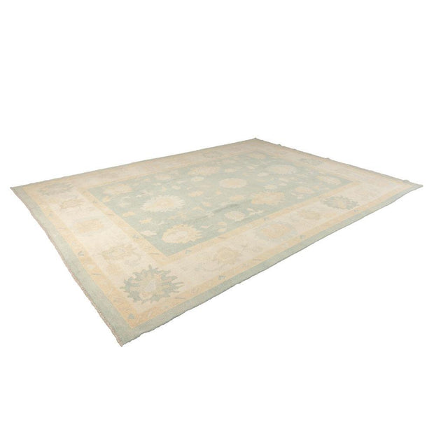 9x12 Beige Modern Oushak Area Rug-Turkish Rugs-Oriental Rugs-Kilim Rugs-Oushak Rugs