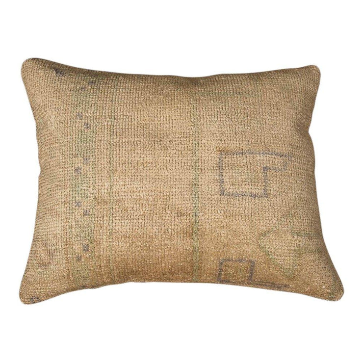 Designer Wool Beige Sofa Pillow