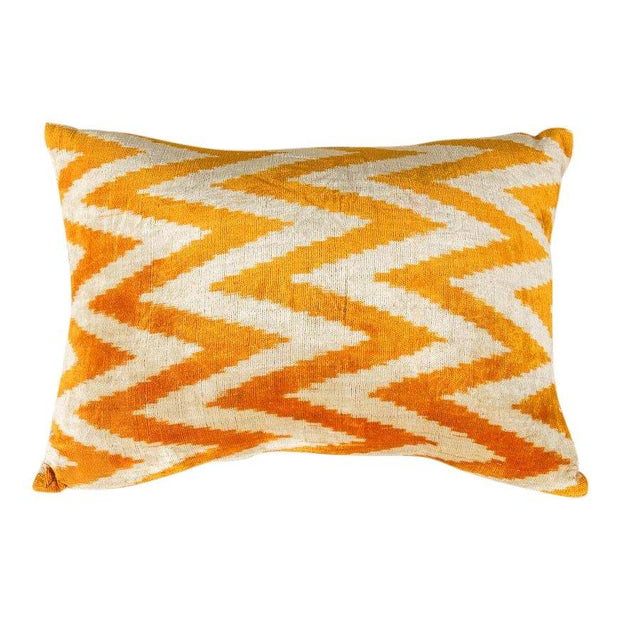 Modern Velvet Orange Sofa Pillow