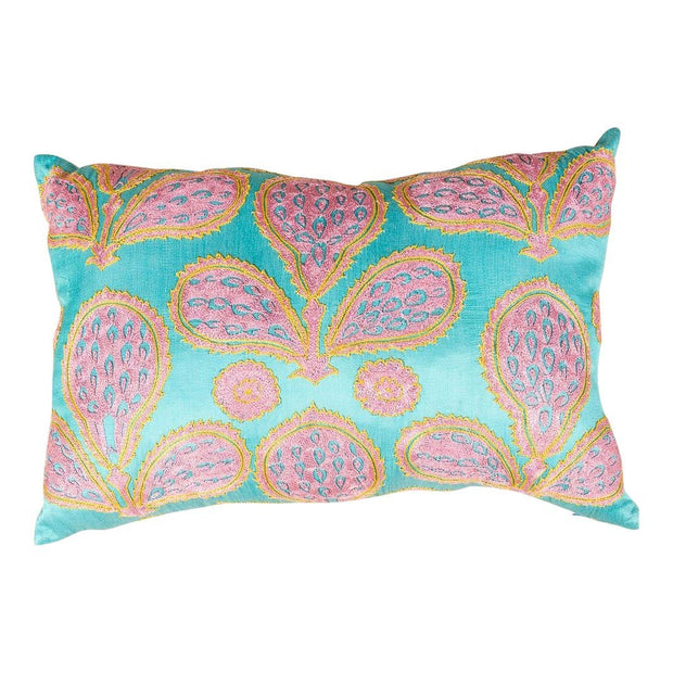 Modern Embroidered Multicolor Sofa Pillow