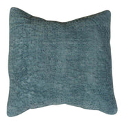 Designer Wool Blue Sofa Pillow