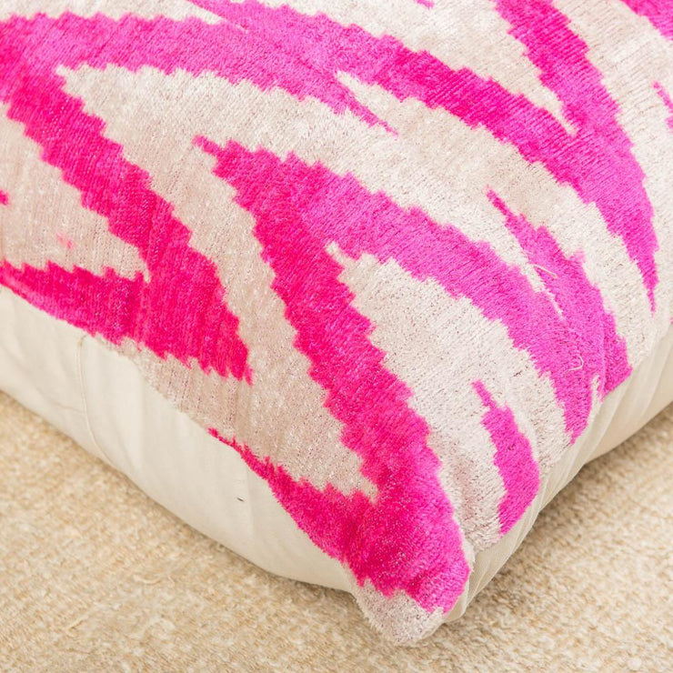 Designer Velvet Pink Sofa Pillow-Turkish Rugs-Oriental Rugs-Kilim Rugs-Oushak Rugs