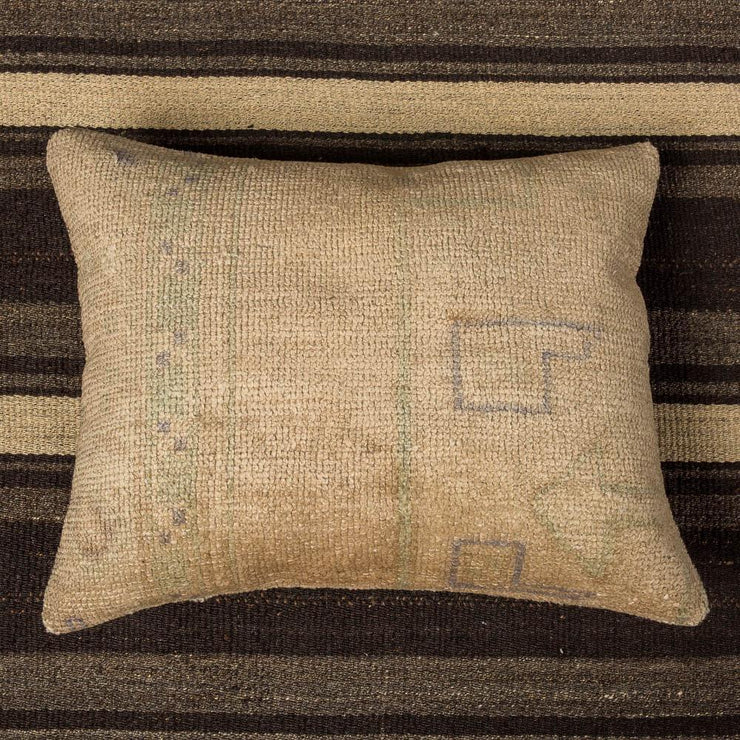 Designer Wool Beige Sofa Pillow-Turkish Rugs-Oriental Rugs-Kilim Rugs-Oushak Rugs