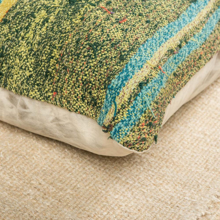 Designer Wool Green Sofa Pillow-Turkish Rugs-Oriental Rugs-Kilim Rugs-Oushak Rugs