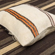 Designer Wool White Sofa Pillow-Turkish Rugs-Oriental Rugs-Kilim Rugs-Oushak Rugs