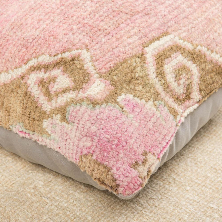 Luxury Wool Pink Sofa Pillow-Turkish Rugs-Oriental Rugs-Kilim Rugs-Oushak Rugs