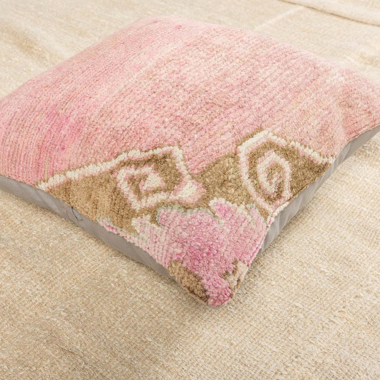 Luxury Wool Pink Sofa Pillow-Turkish Rugs-Oriental Rugs-Kilim Rugs-Oushak Rugs