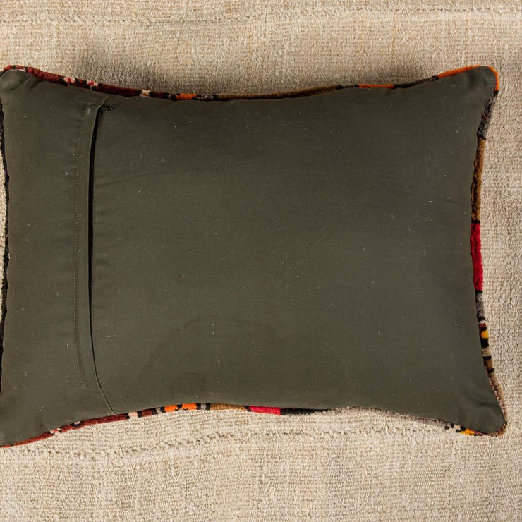 Luxury Wool Red & Brown Sofa Pillow-Turkish Rugs-Oriental Rugs-Kilim Rugs-Oushak Rugs
