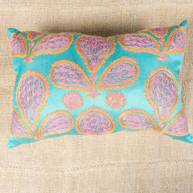 Modern Embroidered Multicolor Sofa Pillow-Turkish Rugs-Oriental Rugs-Kilim Rugs-Oushak Rugs