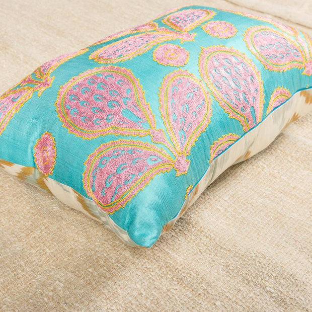 Modern Embroidered Multicolor Sofa Pillow-Turkish Rugs-Oriental Rugs-Kilim Rugs-Oushak Rugs